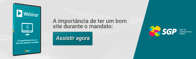 Webinar sobre importância de ter um site no mandato